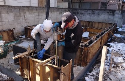 コンクリート打設工事、大事なのはその直前! コンクリート打設工事、大事なのはその直前!