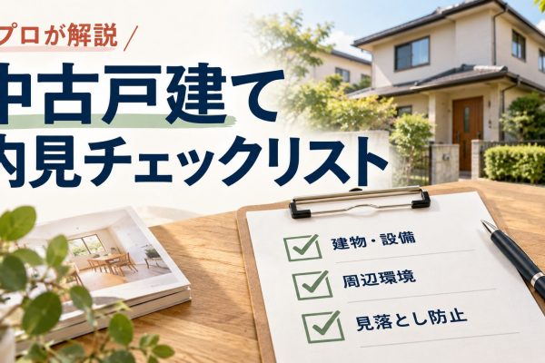 【プロが解説】中古住宅の内覧時の注意点|中古戸建ての内見チェックリスト 【プロが解説】中古住宅の内覧時の注意点|中古戸建ての内見チェックリスト