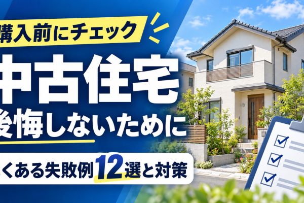中古住宅の購入でよくある失敗例12選!後悔しないための対策を住宅のプロが解説! 中古住宅の購入でよくある失敗例12選!後悔しないための対策を住宅のプロが解説!
