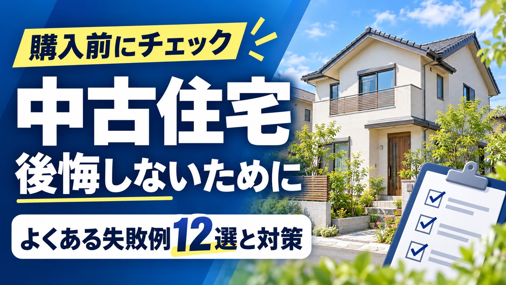 中古住宅の購入でよくある失敗例12選!後悔しないための対策を住宅のプロが解説! 中古住宅の購入でよくある失敗例12選!後悔しないための対策を住宅のプロが解説!