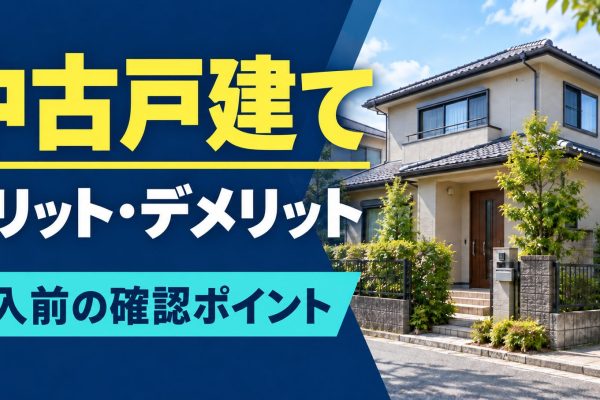 中古戸建て住宅のメリット・デメリットとは？購入時の注意点も詳しく紹介