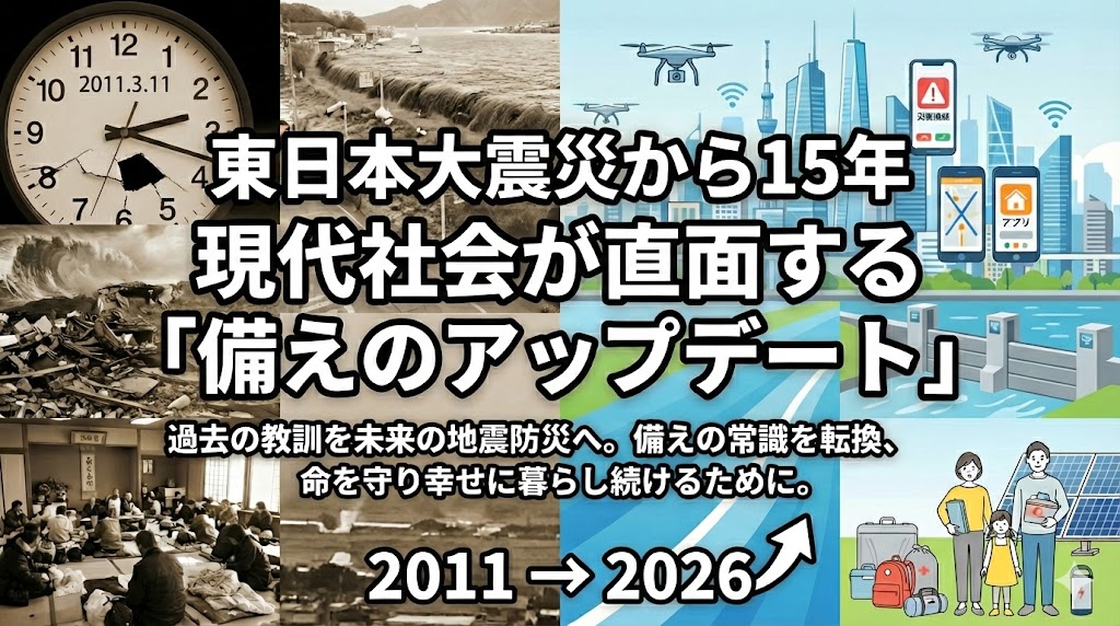 東日本大震災から15年　現代社会が直面する「備えのアップデート」
