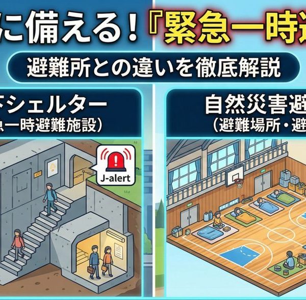 Jアラートが鳴ったらどこへ行く?今すぐ確認したい「緊急一時避難施設」の役割 Jアラートが鳴ったらどこへ行く?今すぐ確認したい「緊急一時避難施設」の役割