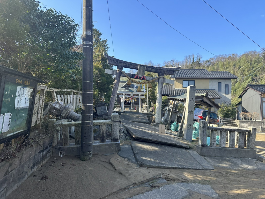 内灘町西荒屋～室地区の被害