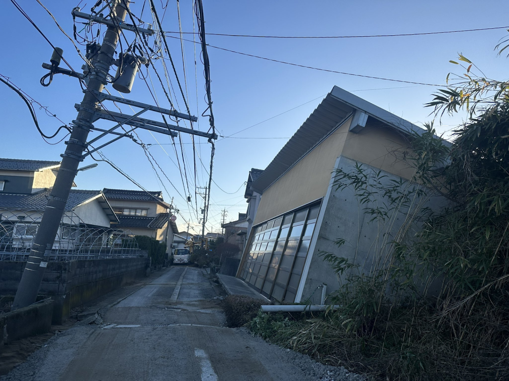 内灘町宮坂地区の被害