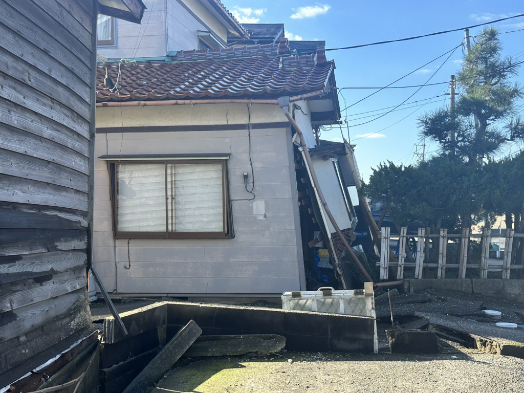 内灘町室地区の被害