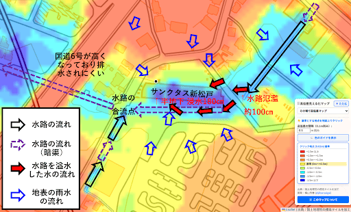 サンクタス新松戸 高低差