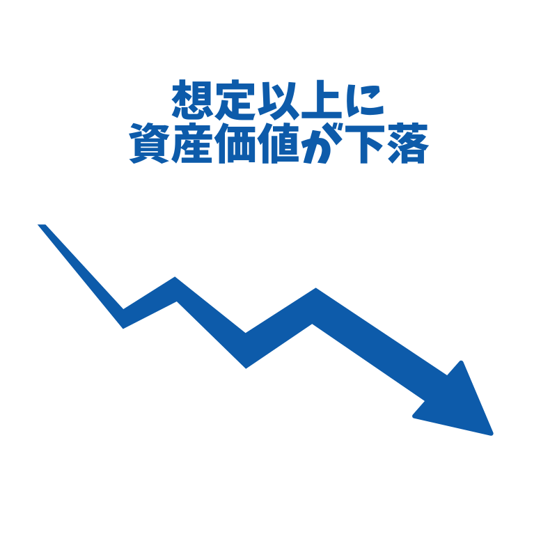 落とし穴…想定以上に資産価値が下落