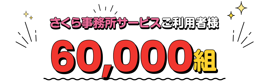 さくら事務所サービスご利用者様60,000組感謝キャンペーン