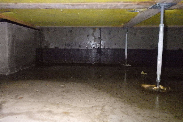 床下の水溜り
