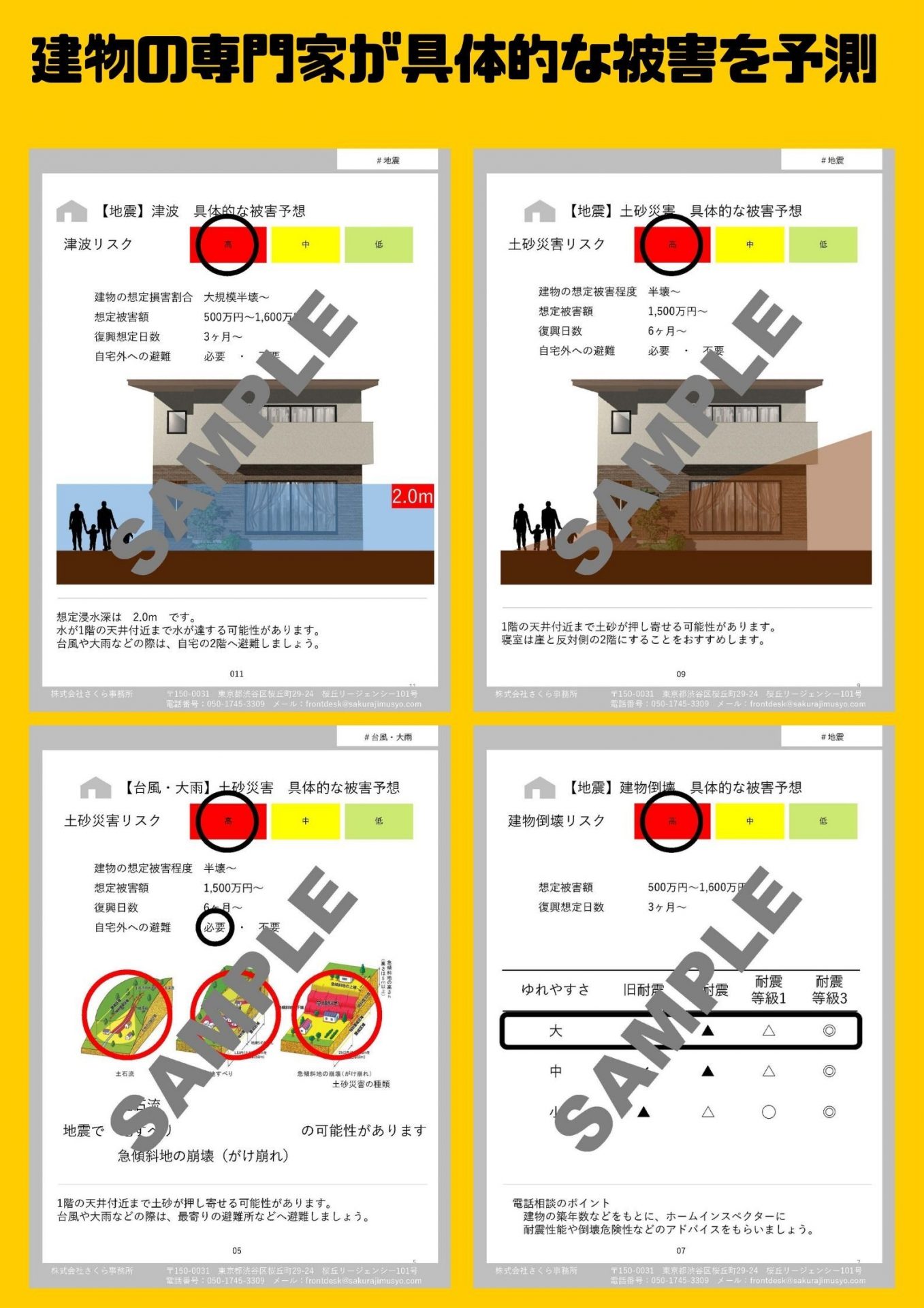 建物の専門家が具体的な被害を予測