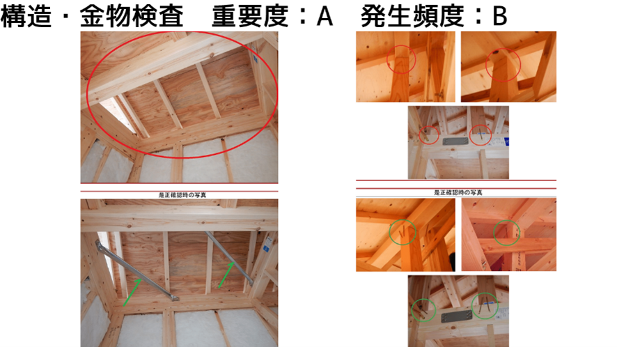 火打ちが付いていない