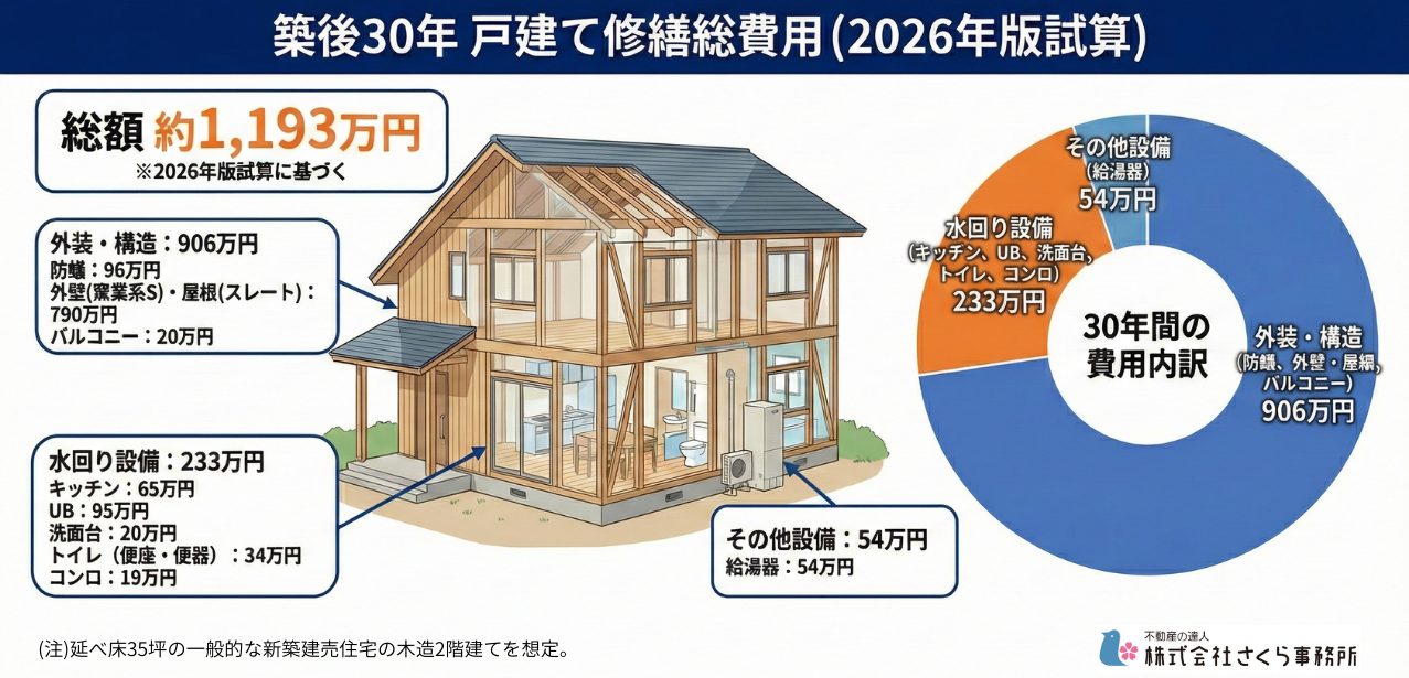 “30年で約1,200万円”の現実―戸建てにも必要な「修繕積立」戸建ての修繕費、5年で約1.4倍に