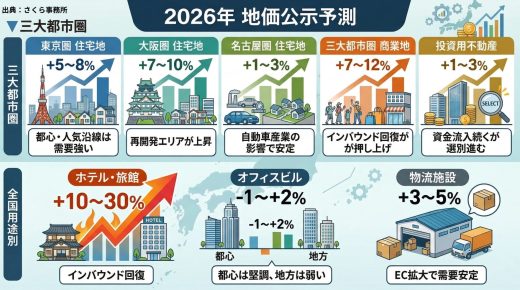不動産コンサルタント・長嶋修が予測【公示地価】これからは“総上げ”ではなく、“選別の時代”に