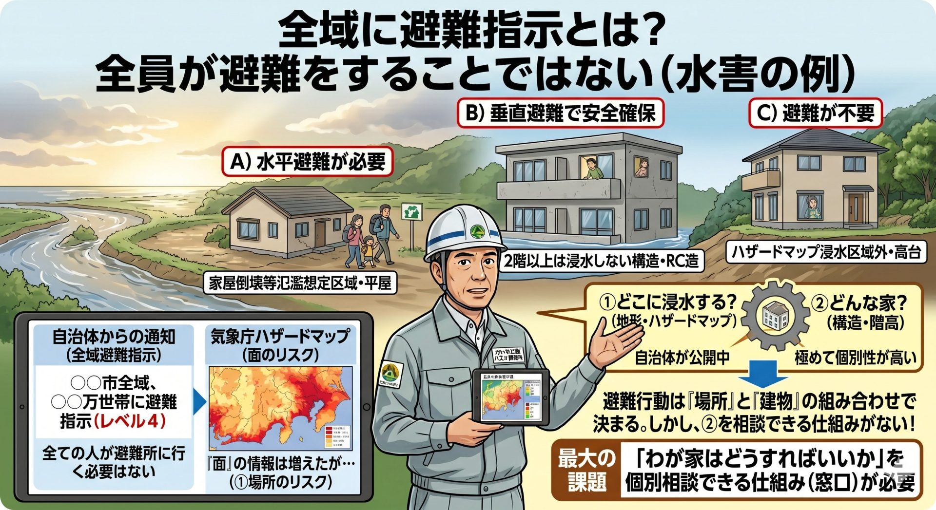 台風6号の事例から見る、避難行動の「個別解」新・防災気象情報、初稼働で浮かんだ「情報と行動のギャップ」 台風6号の事例から見る、避難行動の「個別解」新・防災気象情報、初稼働で浮かんだ「情報と行動のギャップ」